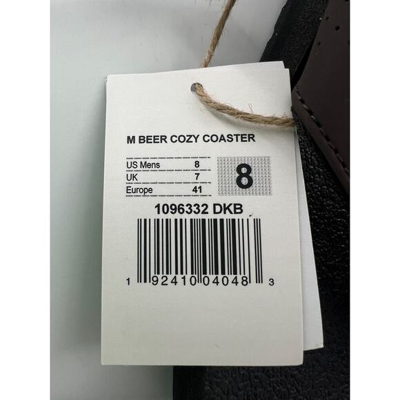 Sanuk Beer Cozy Mens Amputee Right Size 8 Flip Flop Sandal Dark Brown New - Picture 4 of 5